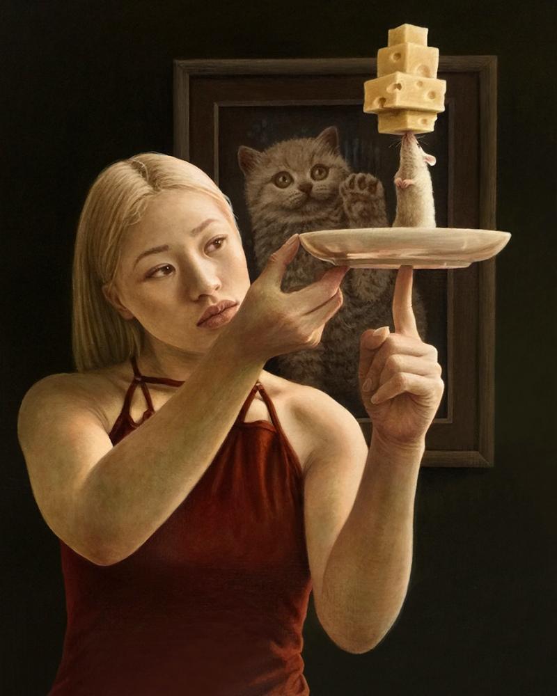 Kunstenaar Sylvie Overheul daagt je uit... Doe mee en win een druk van dit schilderij! - Jongbelegen.nu